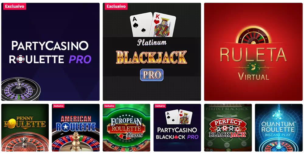 Juegos de mesa Party Casino | ¡Únase a PartyCasino y juegue hoy!